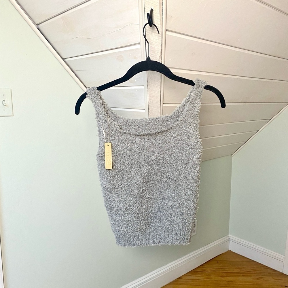 NWT SKIMS GIRLS COZY TANK IN SMOKE 12/14 - Picture 2 of 12